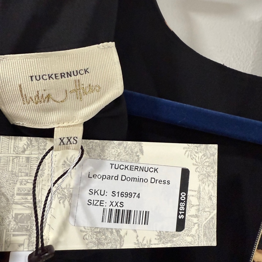 Tuckernuck x India Hicks Leopard Domino Dress | Size S NWT Retail: $198 - Picture 5 of 5